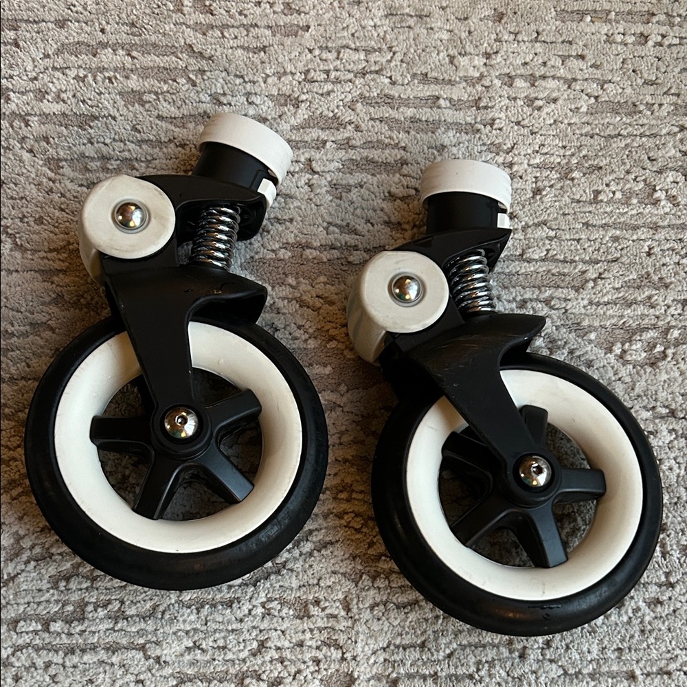 Black and White Kids Stroller Wheels